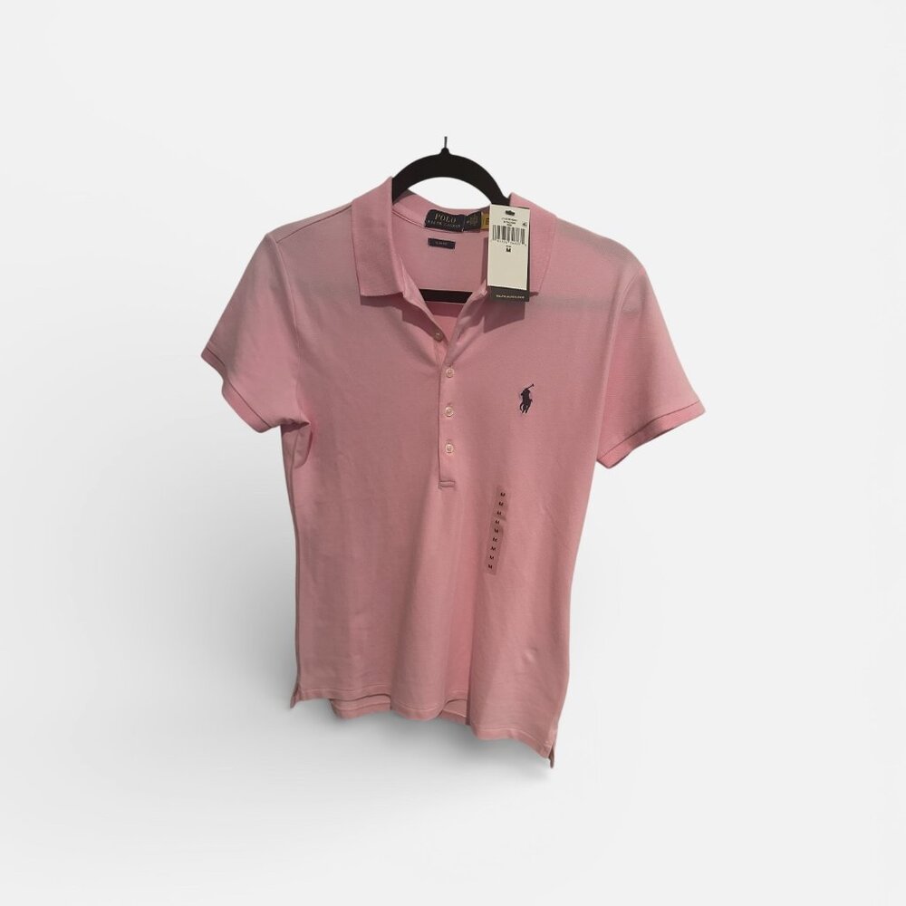 Ralph Lauren Women's Pink Polo Size Medium NWT